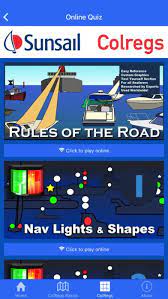 Sunsail Col Regs App For Iphone Ipad And Android Boating Sailing Yachting Colreg Basics The Key Rules All Sail And Powe Sailing Sailing Basics Boat Safety