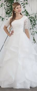 Modest Wedding Dresses Modest By Mon Cheri Lace Wedding Dress With Sleeves Wedding Dresses Lace Ballgown Modest Wedding Dresses