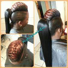 Braided Hump Ponytail Ponytail Hairstyles Hair Styles Black Hair Updo Hairstyles