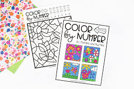 Color by number printables & worksheets. Spring Coloring By Number Fireflies And Mud Pies