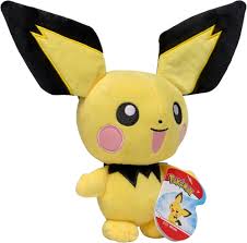 It evolves into pikachu when leveled up with maximal happiness; Pichu Pokemon Pluschtier Wave 7 Wicked Cool Toys 20 Cm
