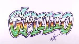 Graffiti Writing Emilio Name Design 15 In 50 Names Promotion Graffiti Writing Graffiti Lettering Graffiti