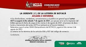 May 15, 2021 · el sorteo de la lotería de boyacá juega a los sábados en la noche a las 10:4o pm en la ciudad de tunja, y es transmitido por el canal uno. Qgg 4ozynjctgm