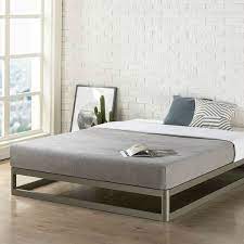 A low size twin over full bunk bed that provides more sleeping space without taking up extra space. Twin Size Modern Heavy Duty Low Profile Metal Platform Bed Frame
