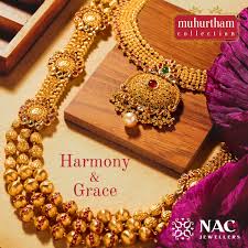 Baby sara showcasing traditional fusion work gold astalakshmi long chain, simple laxmi necklace, ara vanki with gemstones, chain model flexible oddiyanam. Nac Jewellers On Twitter Harmony Grace Nac Jewellers Muhurtham Collections Wastage Starting From 8 8 Nacjewellers Gold Diamond Wedding Fashion Jewellery Muhurtham Weddingjewellery Muhurthamcollections For More Info Visit Our Nearest Nac