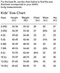 Childrens Size Chart Size Chart For Kids Dress Sewing
