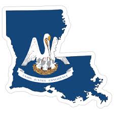 The flag of louisiana has changed since 1861 when the state formally seceded from the united states. Louisiana Flag State Sticker