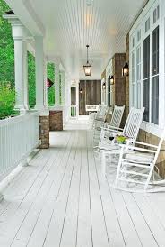 Long Porch With White Rocking Chairs Dagmar S Home My Dream Home House Exterior White Rocking Chairs