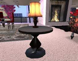 The classy light grey finish of this arles round wood side table is ideal for accenting any room. Second Life Marketplace Barok Small Round Side Table By Mette 2 Prims