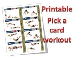 Physical activity is an essential component of everyone's overall health and wellness. Printable Exercise Cards Yerat