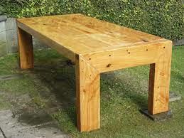 large macrocarpa sleeper table outdoor furniture sets outdoor furniture furniture making