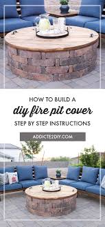 How to lay a paver patio for a fire pit. How To Build A Diy Fire Pit Cover Addicted 2 Diy