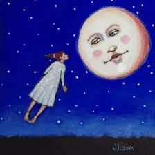 THE MOON AND I I have always loved the moon but now she and I are locked in  an eternal pact of 'hope' I ask her how you are and she lets