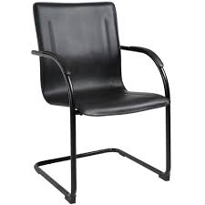 Boss Designer Style Side Chair Black Vinyl Black Steel Frame Padded Arms 4 Pack B9535 4 The Home Depot Guest Chair Vinyl Chairs Black Steel Frame