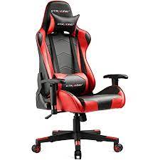 Additionally, a good gaming chair allows you to lay back and immerse yourself in any fictional world you prefer. Amazon Com Gtracing Gaming Chair Racing Office Computer Ergonomic Video Game Chair Backrest And Seat Height Adjustable Swivel Recliner With Headrest And Lumbar Pillow Esports Chair Red Furniture Decor