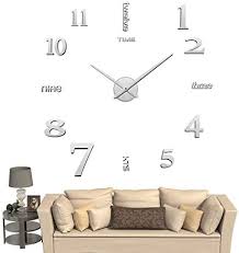 Wir haben auf dieser seite fuer dich unsere highlights zusammengestellt wenn du auf der suche nach ausgefallenen wanduhren bist. Amazon De Diy 3d Wanduhren Modern Design Acryl Wanduhren Wandtattoo Dekoration Furs Wohnzimmer Kinderzimmer Silber