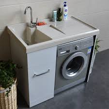 Showing results for kitchen sink cabinet combo. Stainless Steel Bathroom Cabinet Balcony Washbasin Laundry Basin With Clothes Board Washing Machine Companion Combination Floor To Ceiling Laundry Table