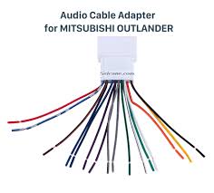 Mitsubishi lancer 2005, aftermarket radio wiring harness by scosche®, with oem plug and amplifier integration. Buy Car Stereo Wiring Harness Plug Adapter Audio Cable For Mitsubishi Outlander In Stock Ships Today