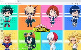 You can use the multibackground css3 feature and put two backgrounds: My Hero Academia Wallpaper Anime New Tab