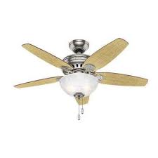 Cedar Park 44 In Indoor Brushed Nickel Ceiling Fan With Light Kit Ceiling Fan Ceiling Fan With Light Bronze Ceiling Fan