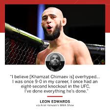 Szalone pomysły, zupełnie odmieniona scenografia i. Espn Mma Leon Rocky Edwards Ufc Fighter Isn T Buying The Hype Because He S Been There Before Via Ariel Helwani Facebook