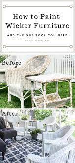 Repeat this wicker refresh every few years. How To Paint Wicker Furniture For A Long Lasting Finish 1915 House