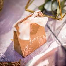 La Boite A Dragees Bleu Marine Fougere Boite Dragees Mariage Contenant Dragees Contenant Dragees Mariage