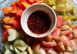 Rujak Buah Kress Kress Bahan Bahan Bahan Bumbu 100 Gr Gula Merah 5 Bh Cabe Rawit 2 Sdt Udang Kering Kecil Sedikit Garam 1 Bks Kacang Goren Resep Buah Pepaya