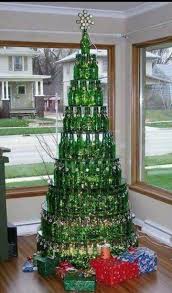 Upcycle Beer Bottle Christmas Tree Creative Christmas Trees Unusual Christmas Trees Unique Christmas Trees