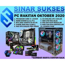 Pc Gaming Rakitan Intel Bulan Oktober 2020 Murah Shopee Indonesia