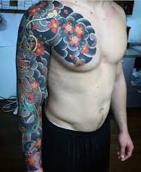 Maybe you would like to learn more about one of these? Awesome Flower Cloud Sleeve Guys Japanese Tattoo Designs Japanese Tattoo Japanese Flower Tattoo Tattoo Designs Men