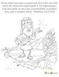 Colors arranged according to the munsell color order system. Coloring Page On The Parable Of The Sower Ministry To Children