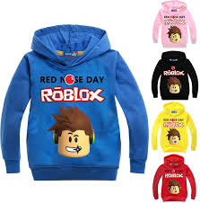 Kids Boys Roblox Red Nose Day Casual Hoodies Long Sleeve Cartoon Shirts Top 3 8y Kids Tops Cartoon Tops Cartoon Shirts