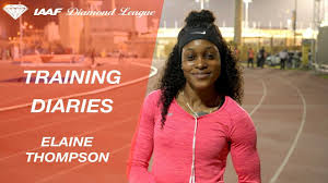 Jamaican track and field sprinter who earned double gold medals after winning the 100 and 200 meter. Training Diaries Elaine Thompson Iaaf Diamond League Youtube