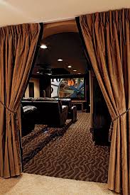 They'll keep a smile on your face long after the lights go down. 19 Home Theater Curtains Ideas Home Theater Home Theater Rooms Theatre Room