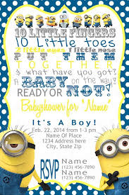 Pin By Amber Kiehl On Rockinrompers Minion Baby Shower Minion Baby Baby Shower Funny