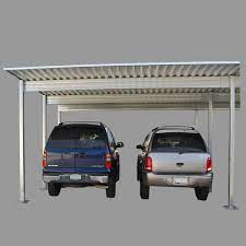 4 Post 2 Vehicle Carport Used As Patio Cover Carport Plans Carport Designs Steel Carports