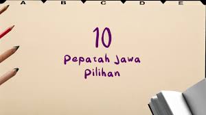 We did not find results for: 10 Pepatah Jawa Pilihan Dan Artinya Katabijak Pepatahjawa Katamutiara Youtube