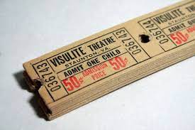 100 Yellow Vintage Theatre Tickets Etsy Vintage Theatre Theater Tickets Ticket Design