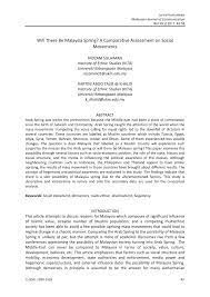 Edited by meredith weiss and s. Pdf Will There Be Malaysia Spring A Comparative Assessment On Social Movements