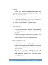 Estimasi biaya proyek rencana anggaran biaya (rab) 1.estimasi biaya proyek : Contoh Soal Estimasi Biaya Materi Manajerial Jawabanku Id