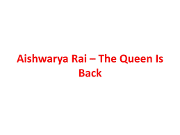 PPT - Aishwarya Rai PowerPoint Presentation, free download - ID:1350620