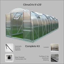 Our large greenhouse collection contains all greenhouse kits with more than 150 square feet.these greenhouses are for serious gardeners, who want to grow plenty veggies or fruits, as well as for commercial and educational use. Climaorb 9x28 Greenhouse Kit With 6 Mm Polycarbonate Climaorb Arched Greenhouse Kits