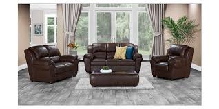 These days leather couches and chairs are advertised everywhere, and are often priced at well under $2000. Oregan 3 Piece Leather Air Lounge Suite Brown Bradlows