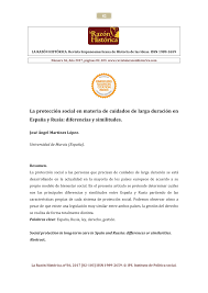 Junta de proteccion social detrás de emergencias del hospital nacional de niños, san josé, costa rica 10103 san josé, provincia de san josé, costa rica. Pdf La Proteccion Social En Materia De Cuidados De Larga Duracion En Espana Y Rusia Diferencias Y Similitudes