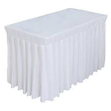 Amazon Com Tina 6 39 Ft Polyester Fitted Tablecloth Table Skirt For Wedding Banquet Trade Show Wine Red Home Am Fitted Tablecloths Table Skirt Table Cloth