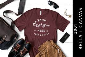 Free bella canvas 3001 mockups.zip. Heather Maroon Bc 3001 Male Mockup Shirt Mockup Design Mockup Free Psd Mockup Template