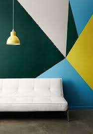 For wall panel know how and design ideas, see our guide. 7 Clever Ways To Color Block Your Home The Interior Collective Geometric Wall Decor Geometric Wall Pattern Minimalism Interior