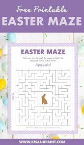 Here is another free printable easter writing paper design. Free Printable Easter Maze Easter Games And Activities Pjs And Paint