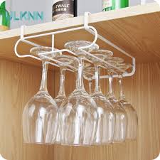 Creative Iron Nail Free Wine Rack Hanging Wine Cup Cabinet Rack Drinkware Storage Holders For Home Decoration Organization Kitchen Wine Glass Wine Glass Storage Wine Glass Cabinet